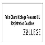 Fakir Chand College Released CU Registration Deadline